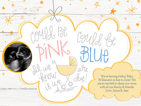 Pink or Blue  -  Smilebox Pregnancy Announcement