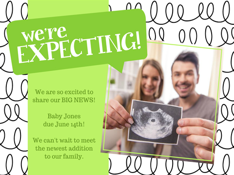We're Expecting  -  Smilebox Pregnancy Announcement