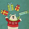 Holiday Bear - Invite