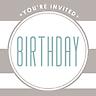Birthday Lines - Invite
