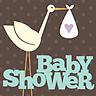 Stork Flight Baby Shower - Invite
