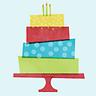 Stacking Cake Toddler Birthday - Invite