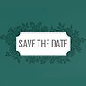 Botanical Romance Save The Date - Announcement