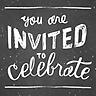 Celebrate Chalk - Invite