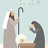 Nativity Scene - Greeting