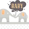 Sweet Baby Elephant - Invite