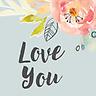 Love You Floral - Collage